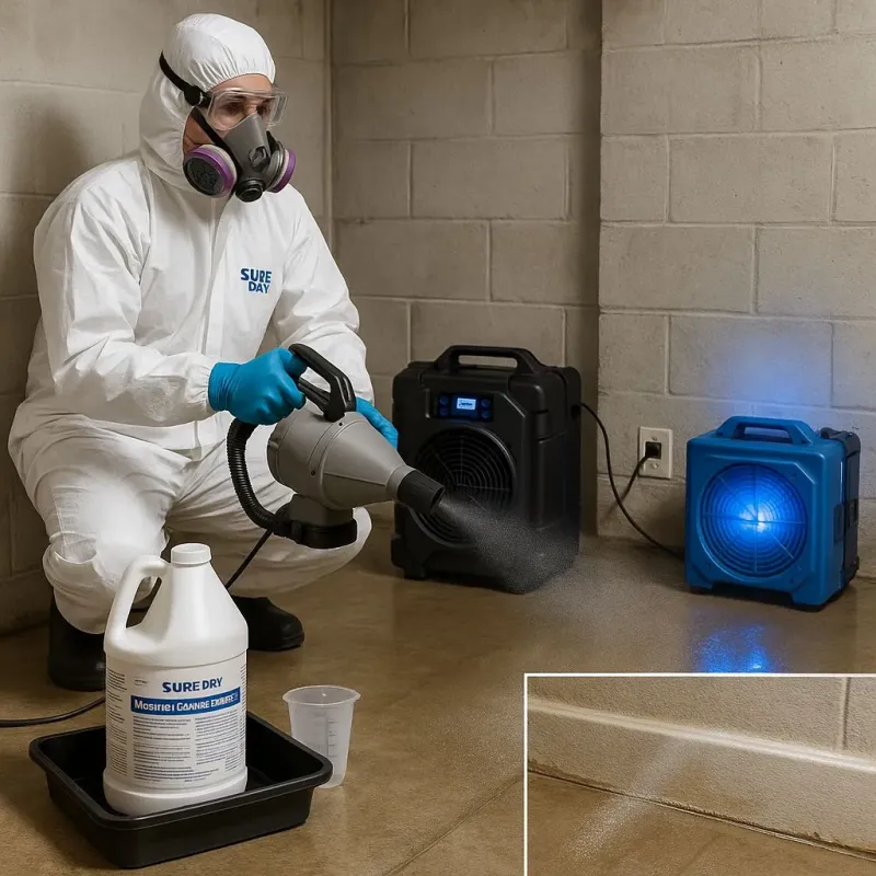 Sanitization and Odor Removal process in East Shoreham, NY