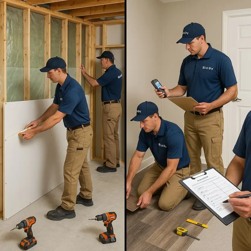 Repairs and Reconstruction process in East Shoreham, NY